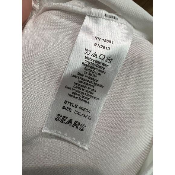 Vintage Sears Shiny White Granny Panty Style 49604 3XL Set of 2 - Picture 5 of 8